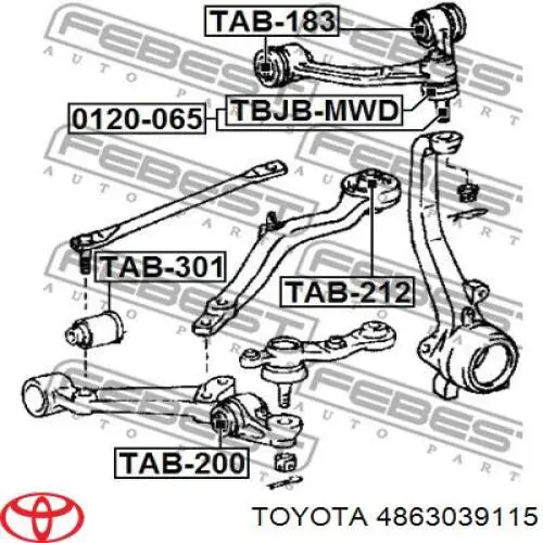  Barra oscilante, suspensión de ruedas delantera, superior izquierda para Lexus GS L10