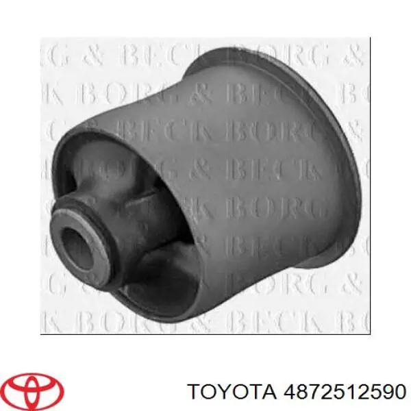 4872512590 Toyota suspensión, cuerpo del eje trasero