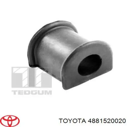 4881520021 Toyota casquillo de barra estabilizadora delantera