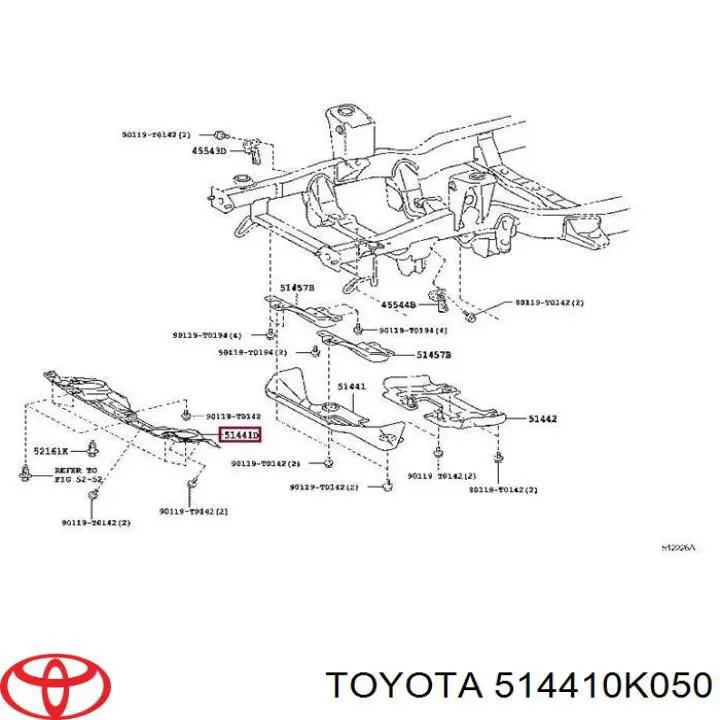  Protección motor delantera para Toyota Hilux KUN25