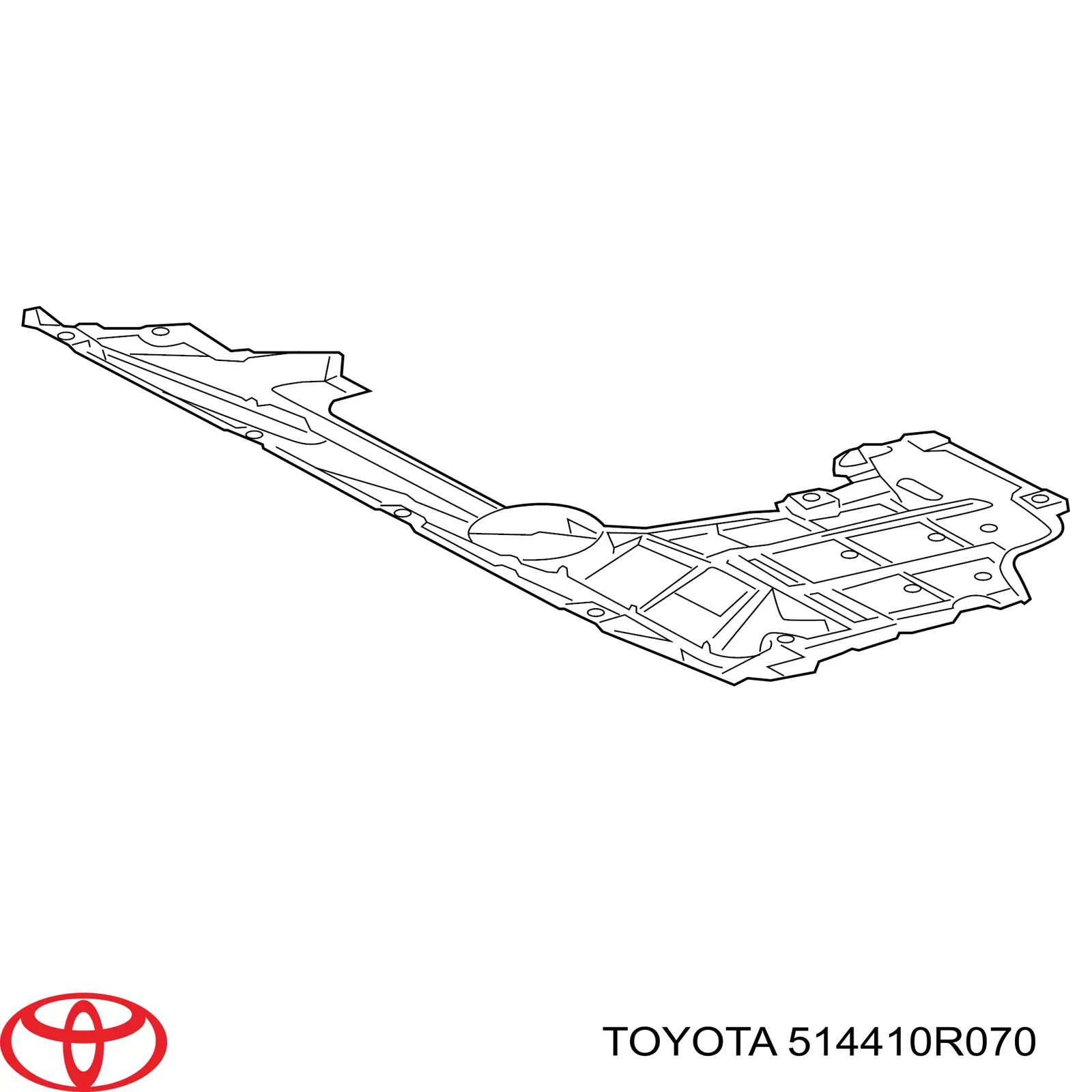 514410R070 Toyota protección motor delantera