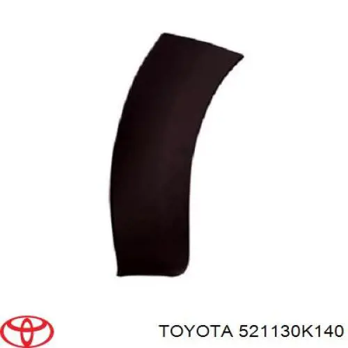  Listón embellecedor/protector, parachoque delantero izquierdo para Toyota Hilux KUN25