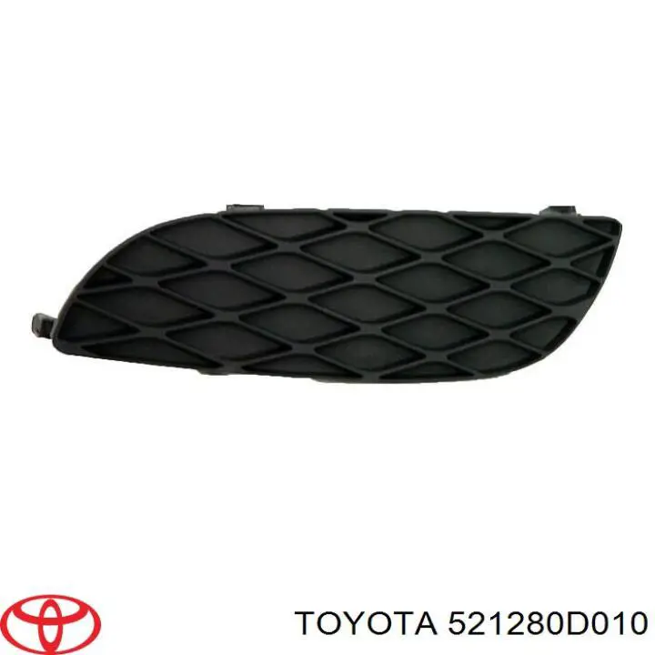  Rejilla de ventilación, parachoques trasero, izquierda para Toyota Yaris P10