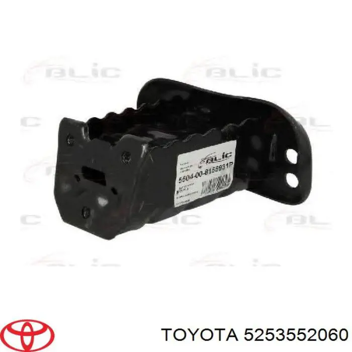 5253552060 Toyota soporte de amplificador de parachoques delantero