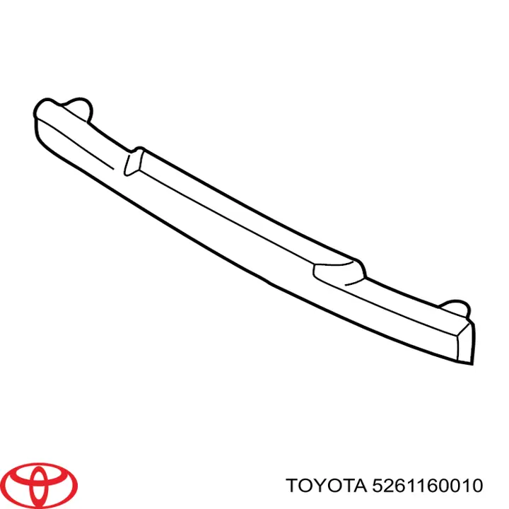 5261160010 Toyota absorbente parachoques delantero