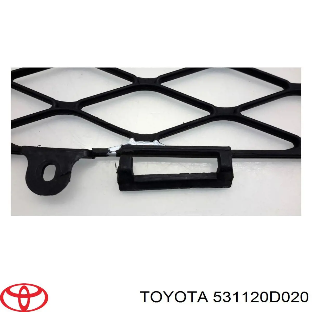  Rejilla de ventilación, parachoques trasero, central para Toyota Yaris P10