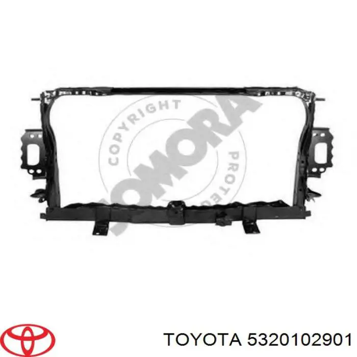  Soporte de radiador completo para Toyota Auris E15