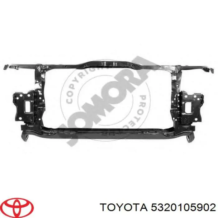 5320105902 Toyota soporte de radiador completo