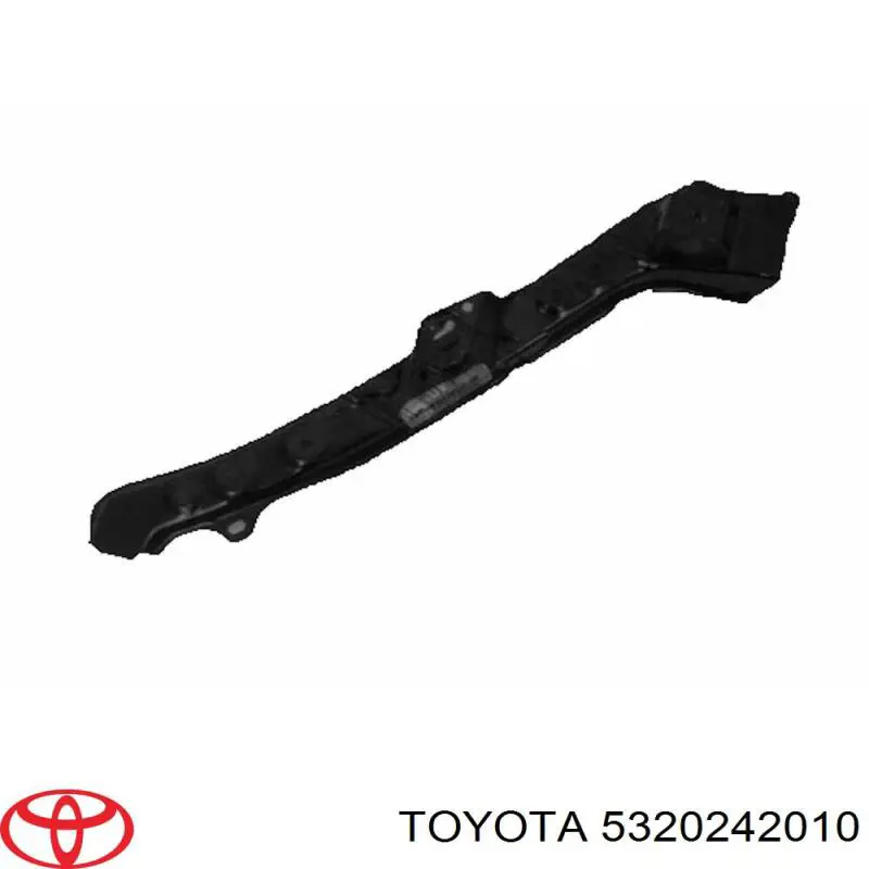 5320242010 Toyota soporte de radiador superior (panel de montaje para foco)