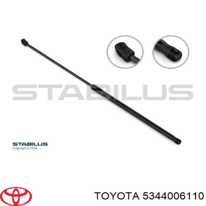  Muelle neumático, capó de motor derecho para Toyota Camry V50