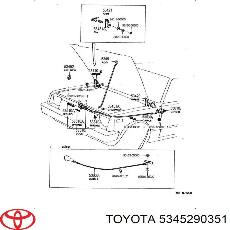 5345290351 Toyota 