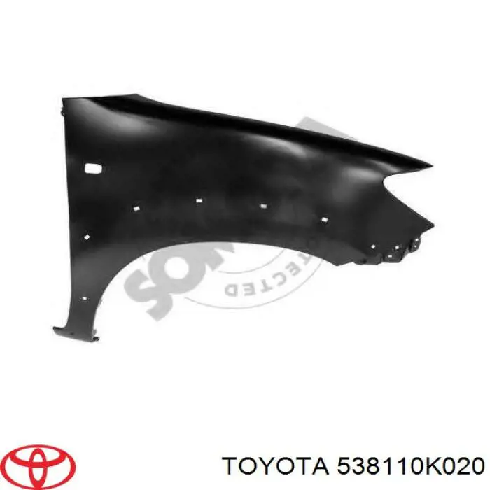  Guardabarros delantero derecho para Toyota FORTUNER N5, N6