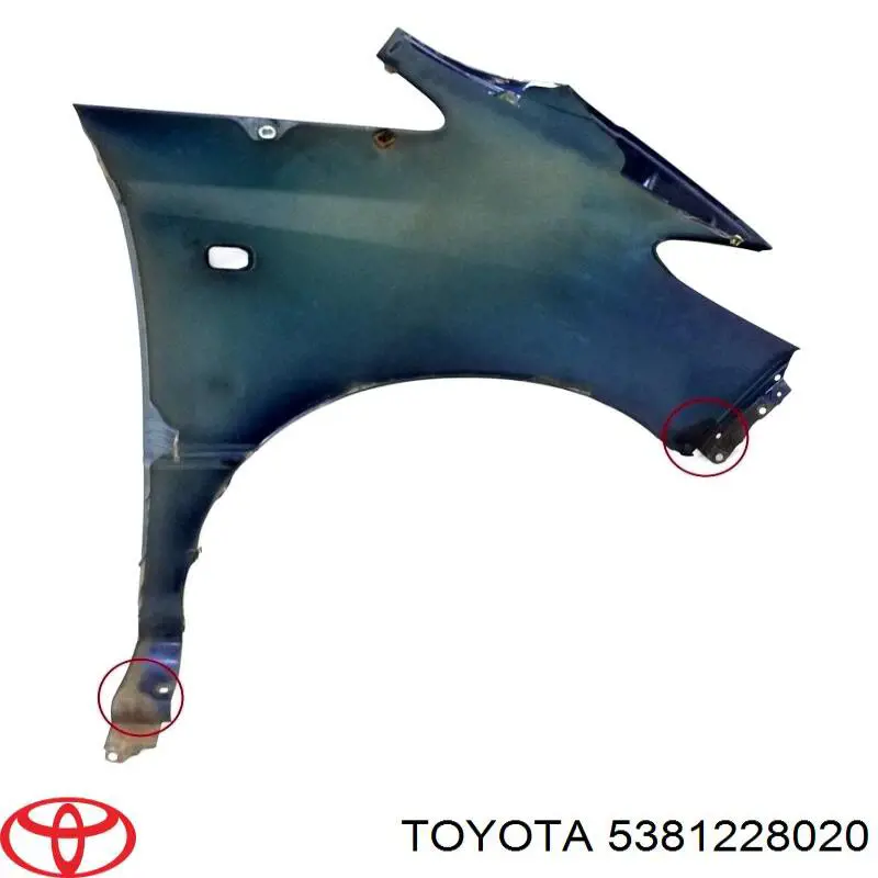  Guardabarros delantero izquierdo para Toyota Previa ACR3