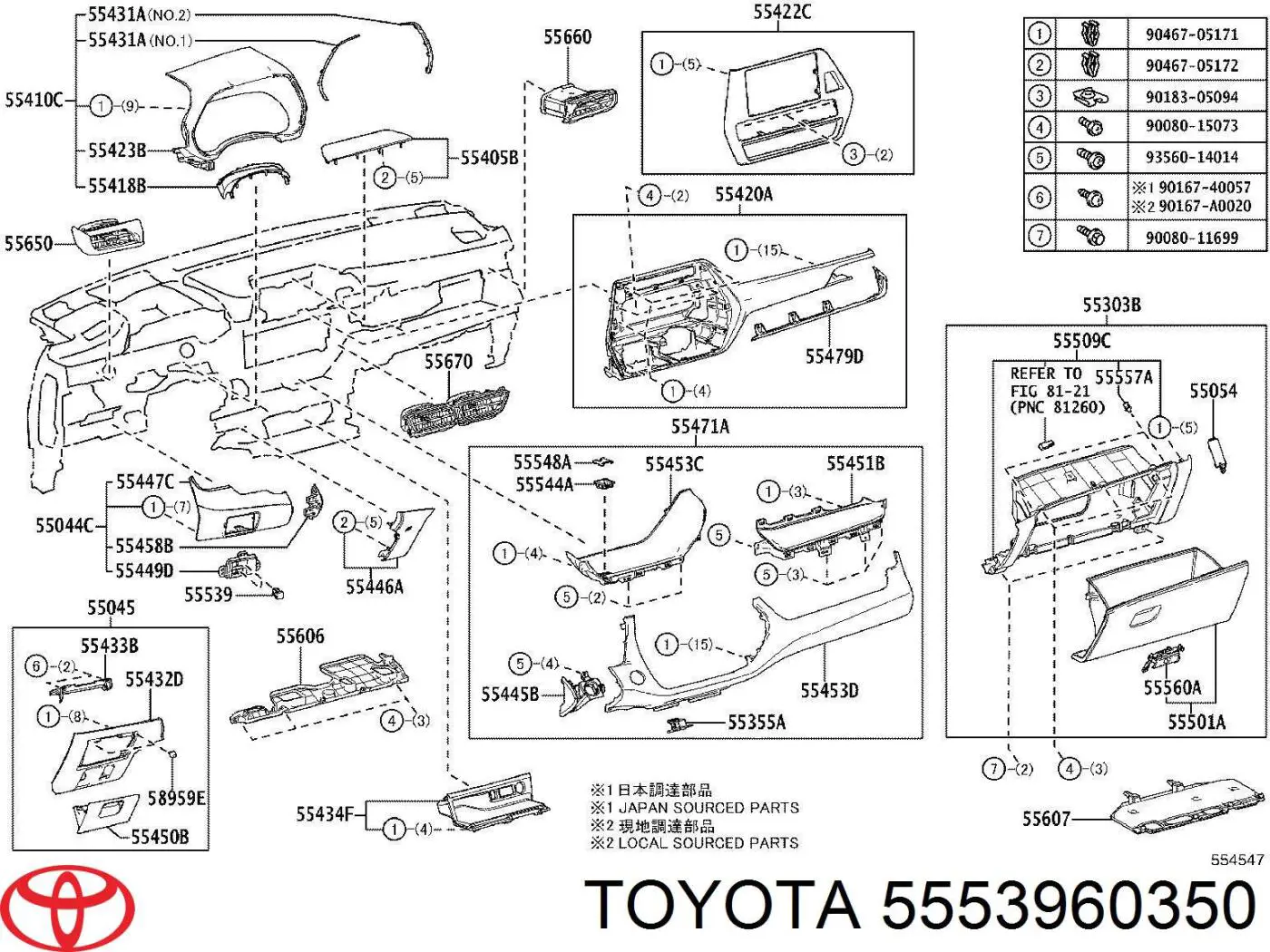 5553960350 Toyota 