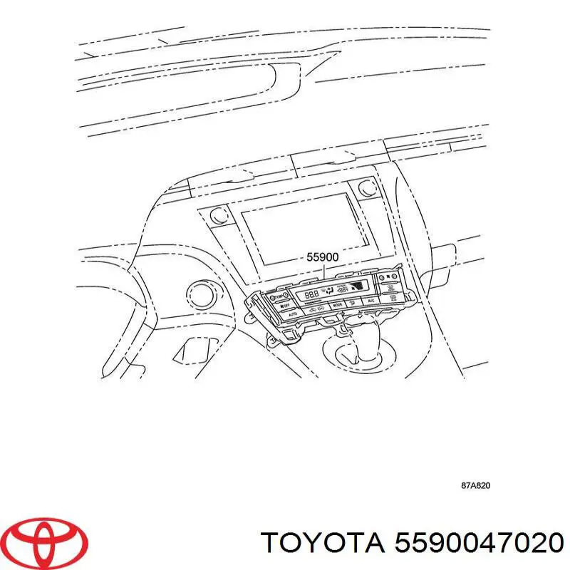  Unidad de control, calefacción/ventilacion para Toyota Prius ZVW30