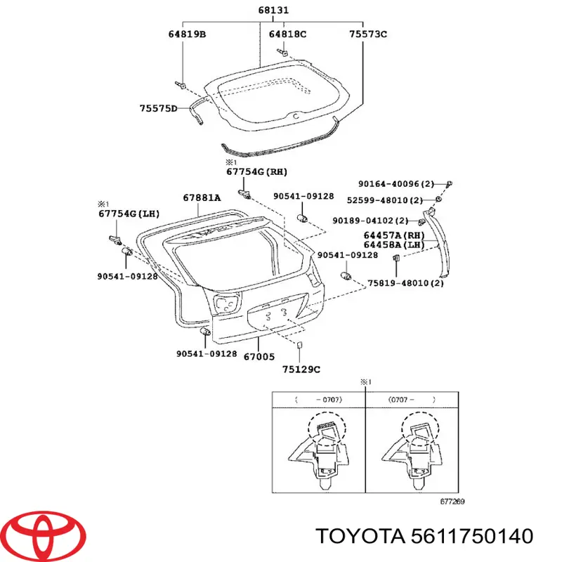  Moldura de parabrisas inferior para Toyota Prius ZVW30