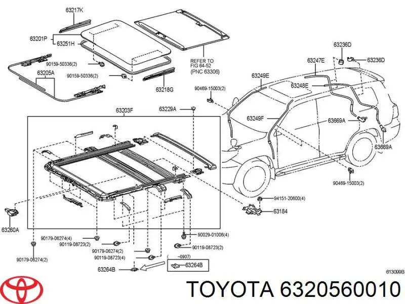  Cable Del Techo Solar para Lexus LX URJ201