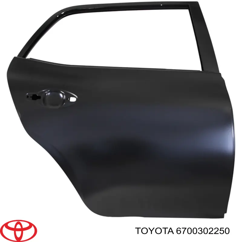  Puerta trasera derecha para Toyota Auris E15