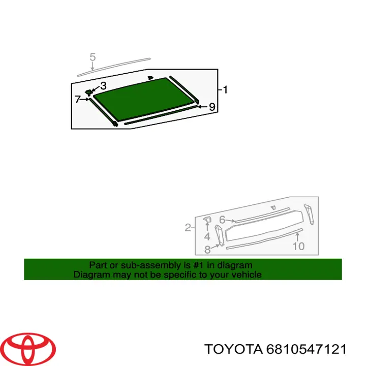  Cristales De El Maletero(3/5 Puertas Traseras (Trastes) para Toyota Prius ZVW30