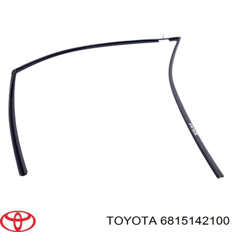  Guía de vidrio para el marco de la puerta delantera izquierda para Toyota RAV4 4 