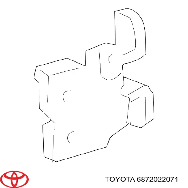 6872022071 Toyota bisagra de puerta delantera