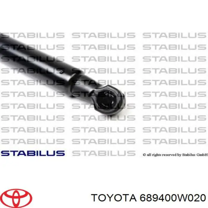 689400W020 Toyota amortiguador para porton trasero (3/5 puertas traseras (lisas)