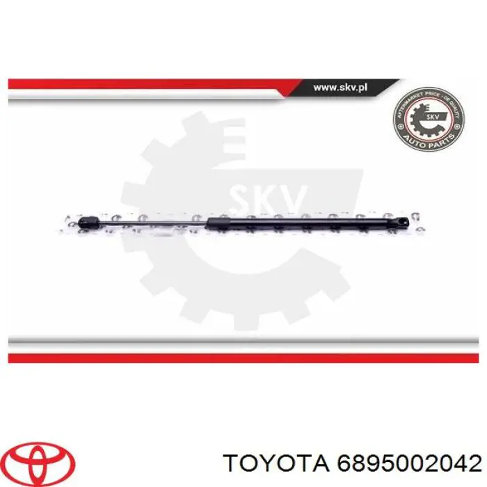 6895002042 Toyota amortiguador de maletero