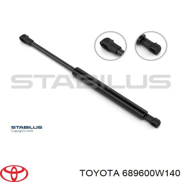 689600W140 Toyota amortiguador de maletero