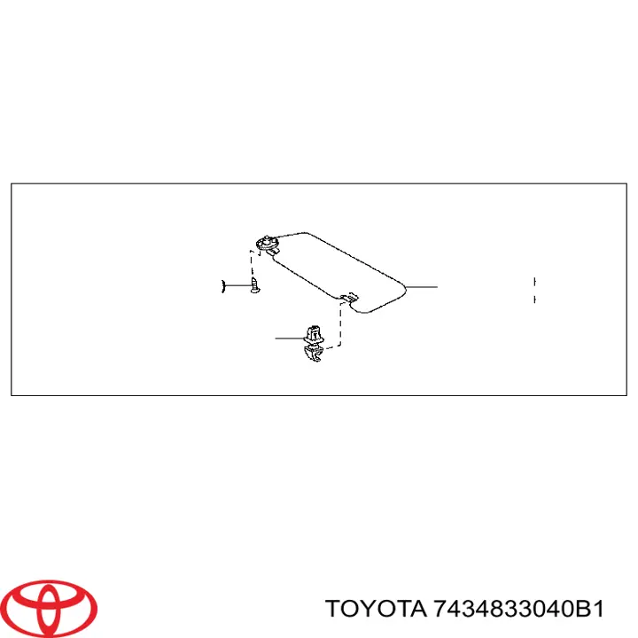  Retenedor de visera para Toyota C-HR X10