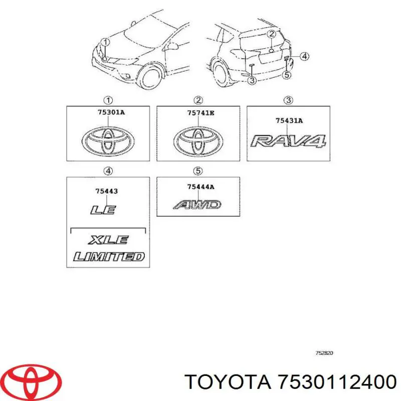  Logotipo del radiador I para Toyota Auris E15