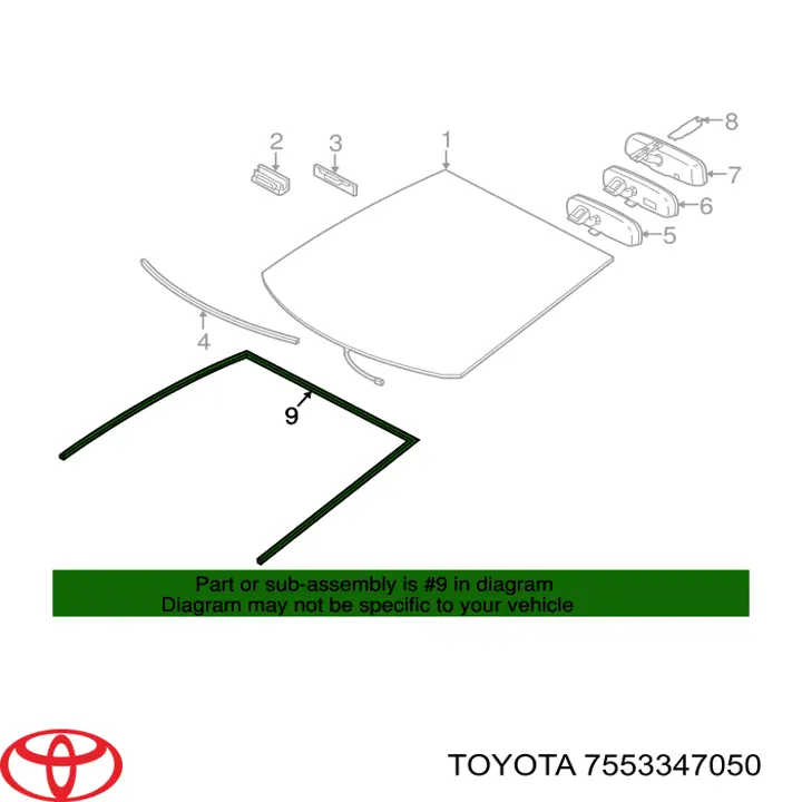  Moldura de parabrisas para Toyota Prius ZVW30