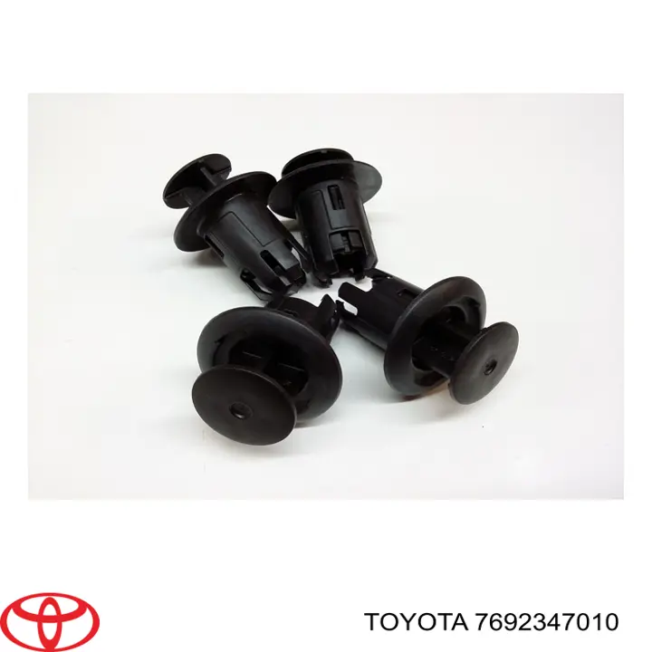 7692347010 Toyota clip, tubuladura de sujeción, alféizar de la puerta