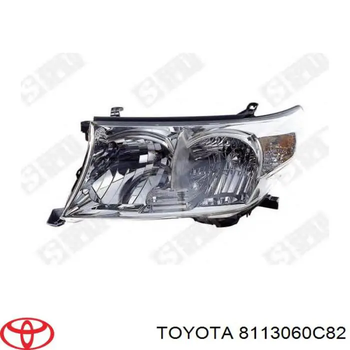 8113060C82 Toyota faro derecho