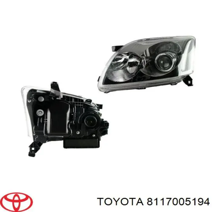 8117005194 Toyota faro izquierdo