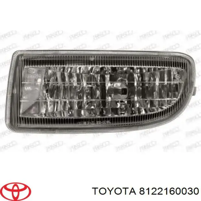 8122160030 Toyota faro antiniebla izquierdo