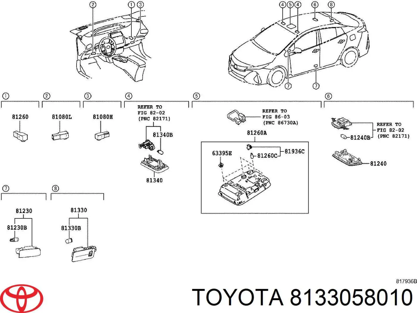  Luz de maletero para Toyota Venza AGV1, GGV1