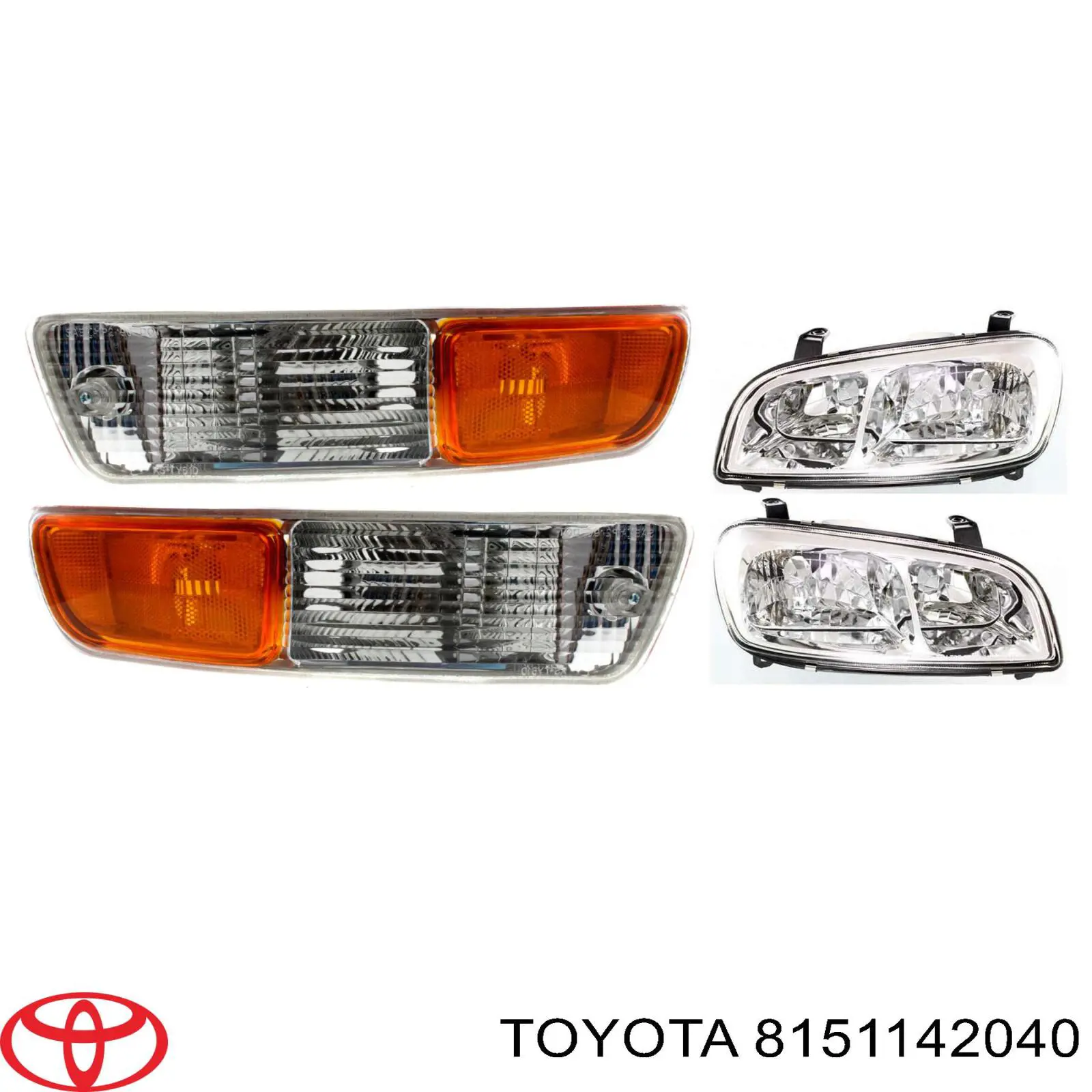 8151042030 Toyota piloto intermitente derecho