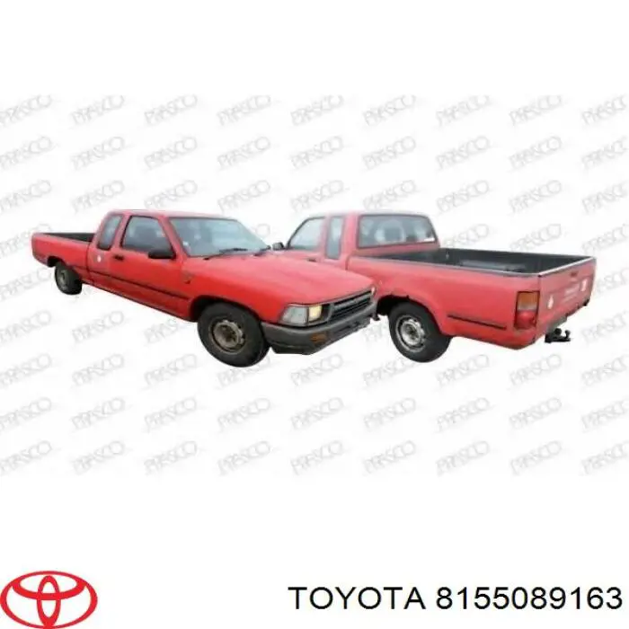 8155089163 Toyota piloto posterior derecho