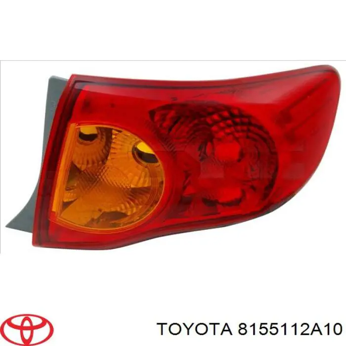 8155112A10 Toyota piloto posterior exterior derecho