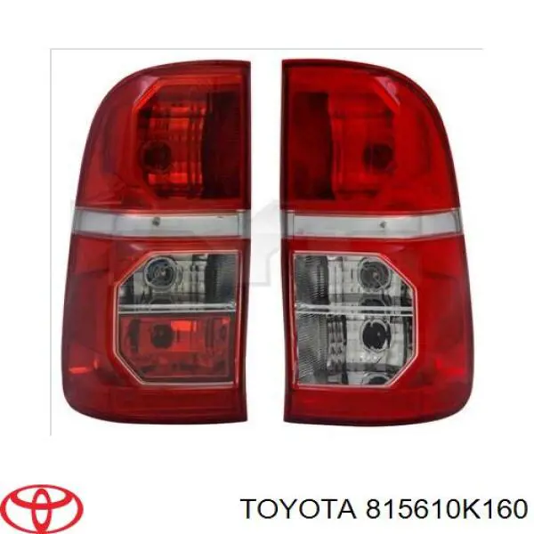 815610K180 Toyota piloto posterior izquierdo