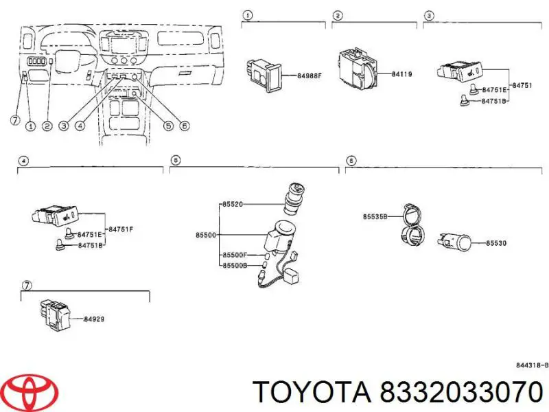  Aforador para Toyota Camry V30