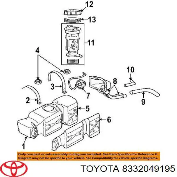 8332049195 Toyota aforador