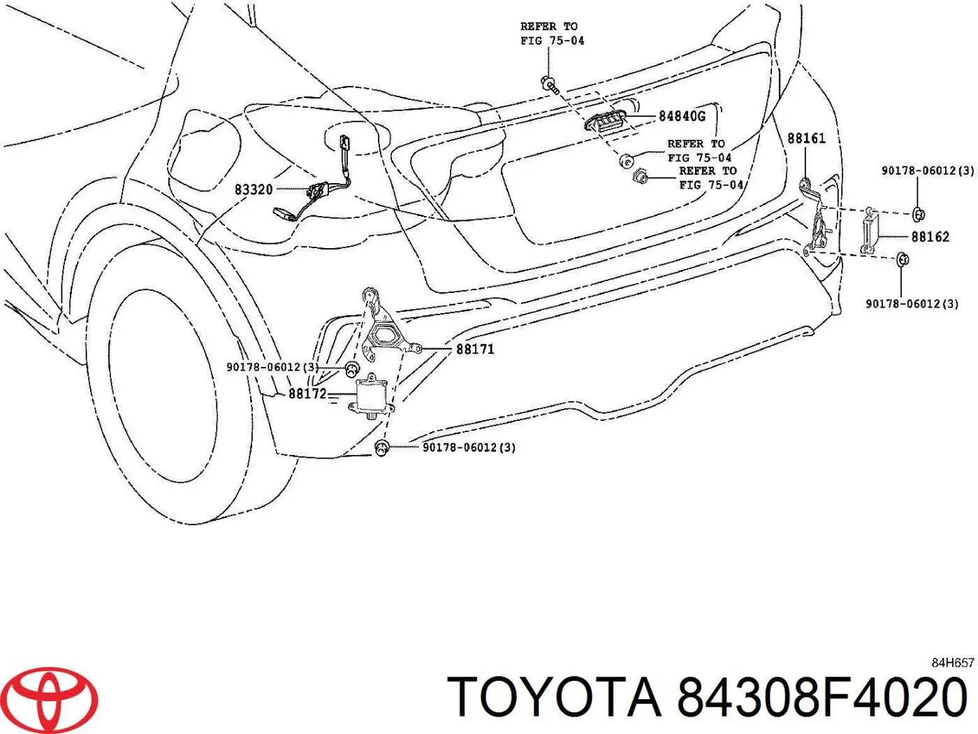 84308F4020 Toyota 