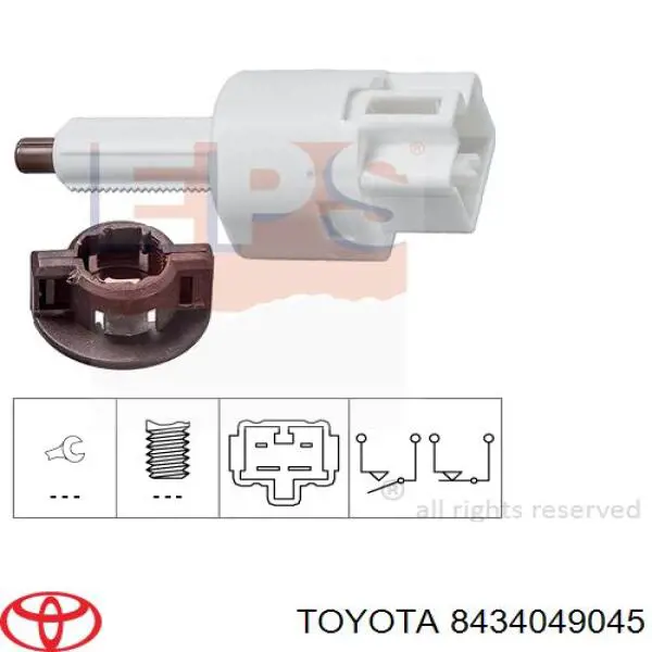 8434049045 Toyota interruptor luz de freno