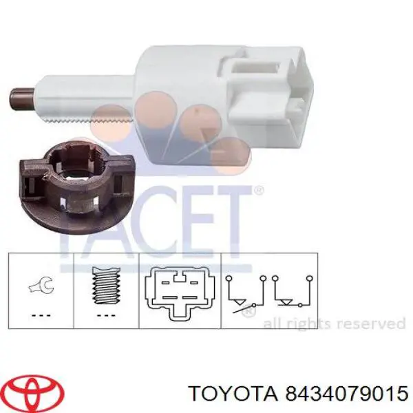 8434079015 Toyota interruptor luz de freno