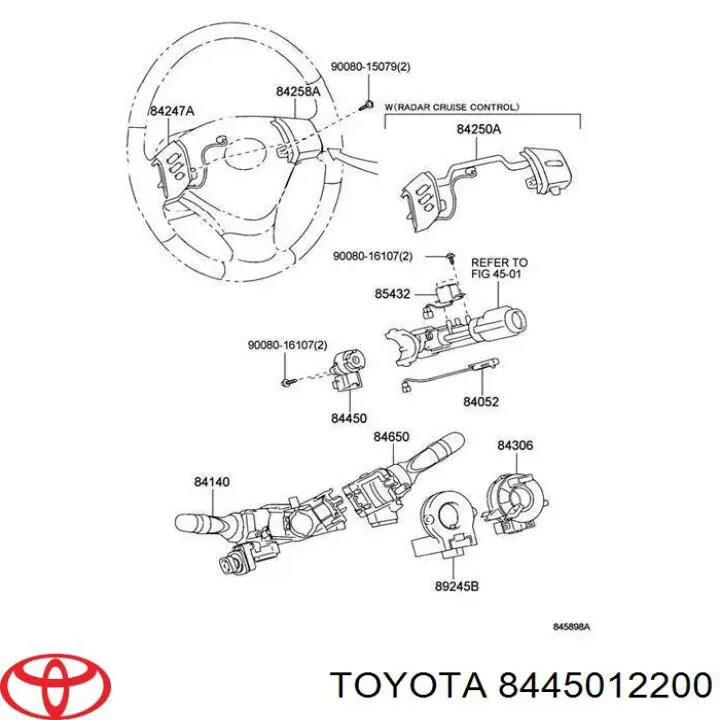  Interruptor de encendido / arranque para Toyota Fj Cruiser 