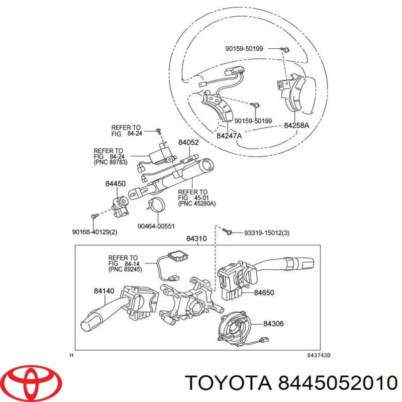  Interruptor de encendido / arranque para Toyota RAV4 2 