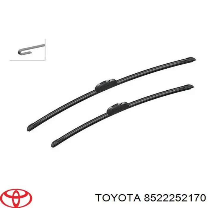 8522252170 Toyota limpiaparabrisas de luna delantera conductor