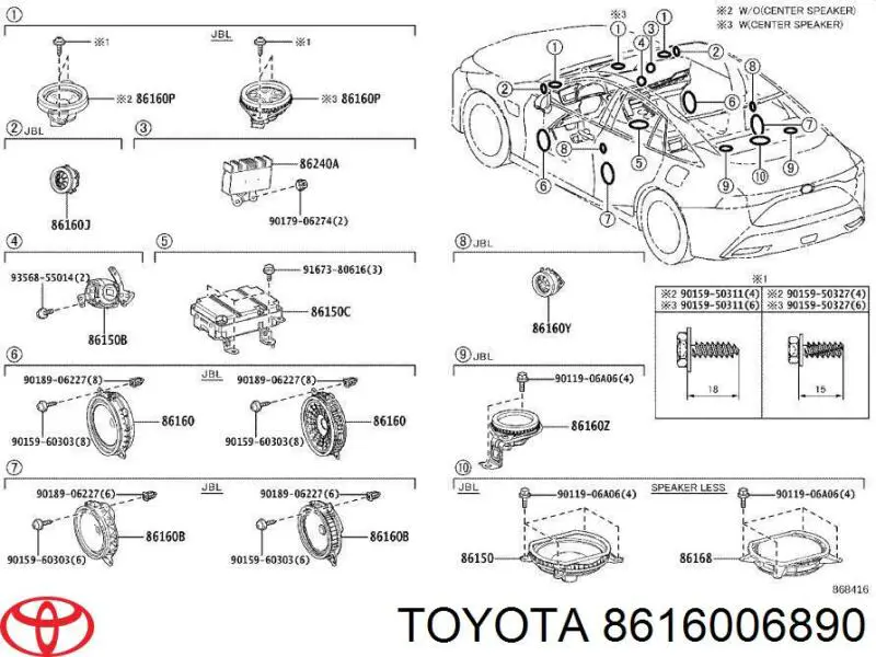 8616006890 Toyota 