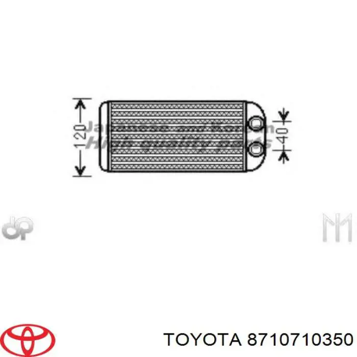  Radiador de calefacción para Toyota RAV4 1 